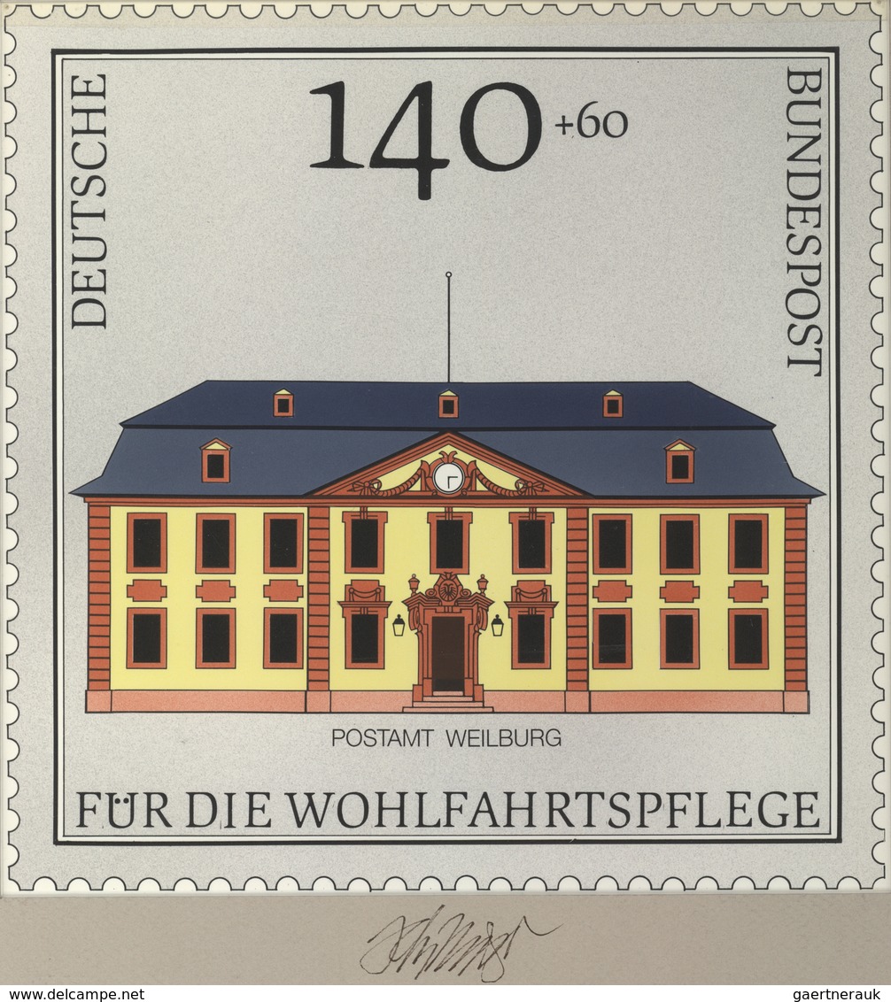 Bundesrepublik Deutschland: 1991, Nicht Angenommener Künstlerentwurf (21,5x21,5) Von Prof. H.Schilli - Brieven En Documenten