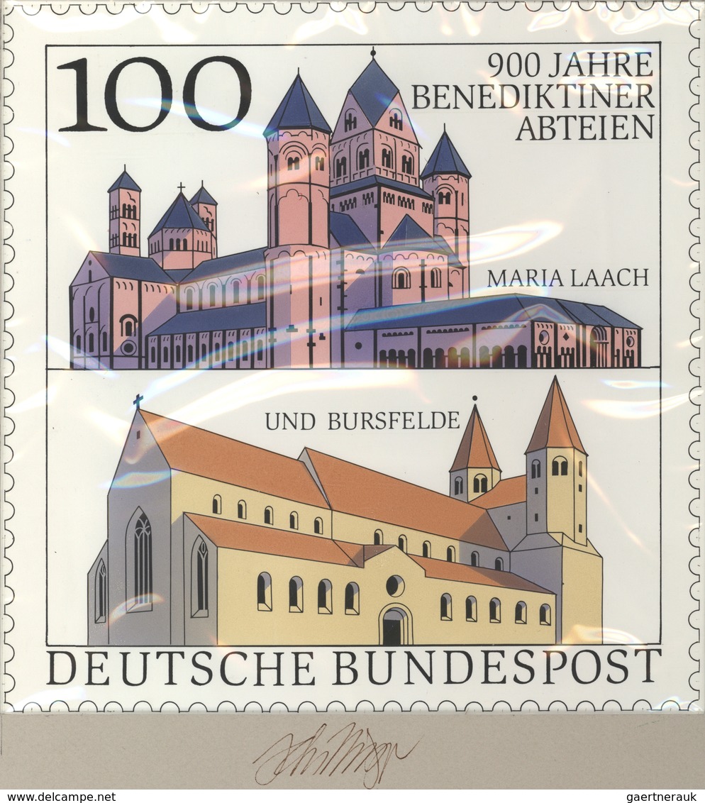 Bundesrepublik Deutschland: 1993, Nicht Angenommener Künstlerentwurf (21,5x21,5) Von Prof. H.Schilli - Brieven En Documenten