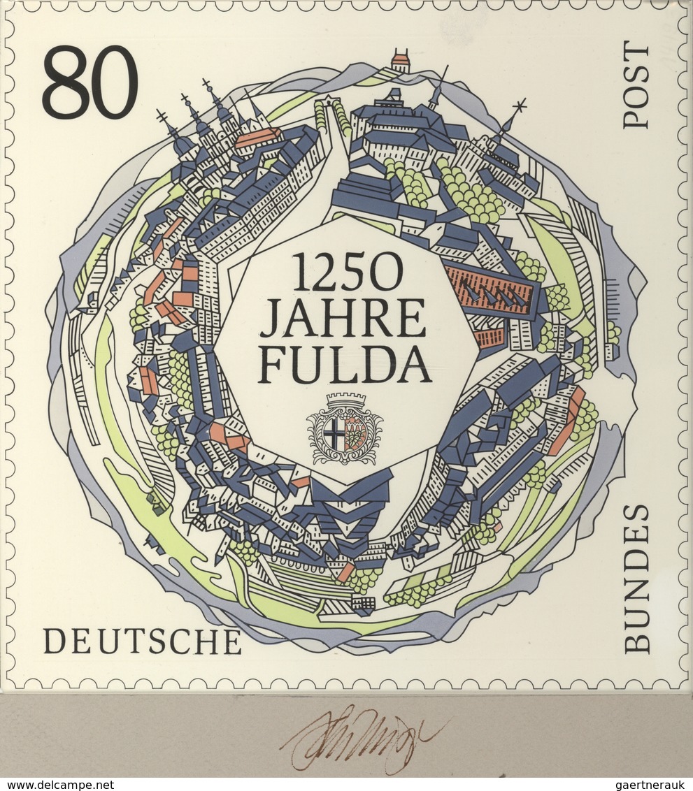 Bundesrepublik Deutschland: 1994, Nicht Angenommener Künstlerentwurf (21 X21) Von Prof. H.Schillinge - Brieven En Documenten