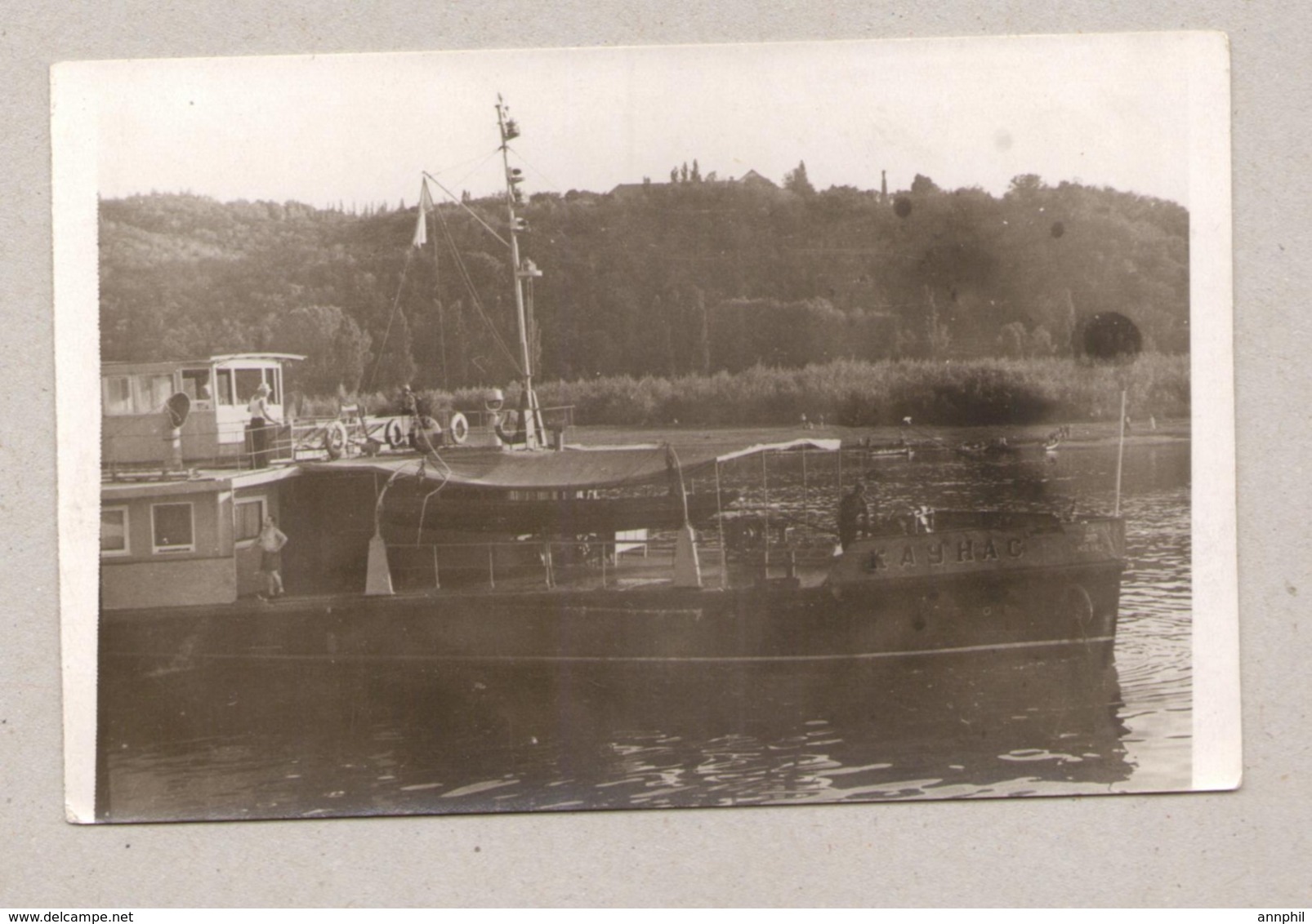 9334 Steamboat "Kaunas" Original Photo, Size: 138  X 88 Mm - Bateaux