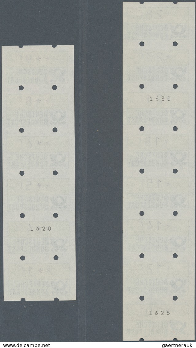 Bundesrepublik - Automatenmarken: 1981, 10 Pf - 280 Pf Kompl. Tastensatz Mit 14 Werten, Zusammenhäng - Timbres De Distributeurs [ATM]