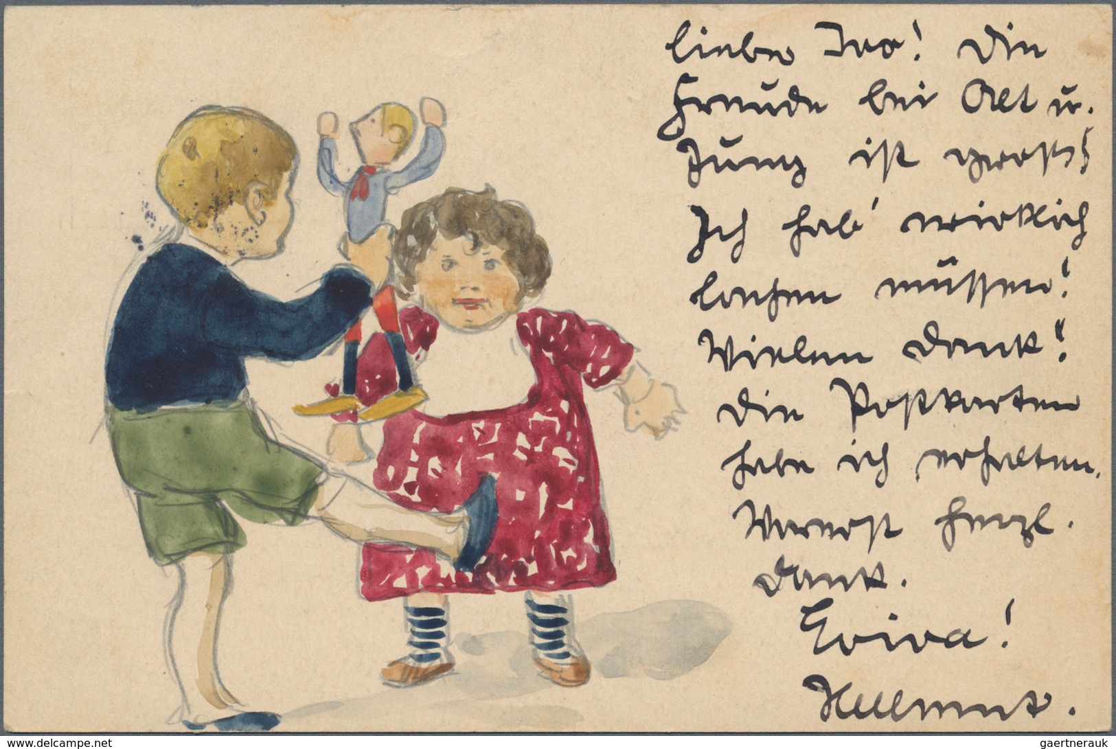 Ansichtskarten: Künstler / Artists: EICHRODT, Hellmut (1872-1943), Deutscher Maler Und Grafiker. Ori - Zonder Classificatie