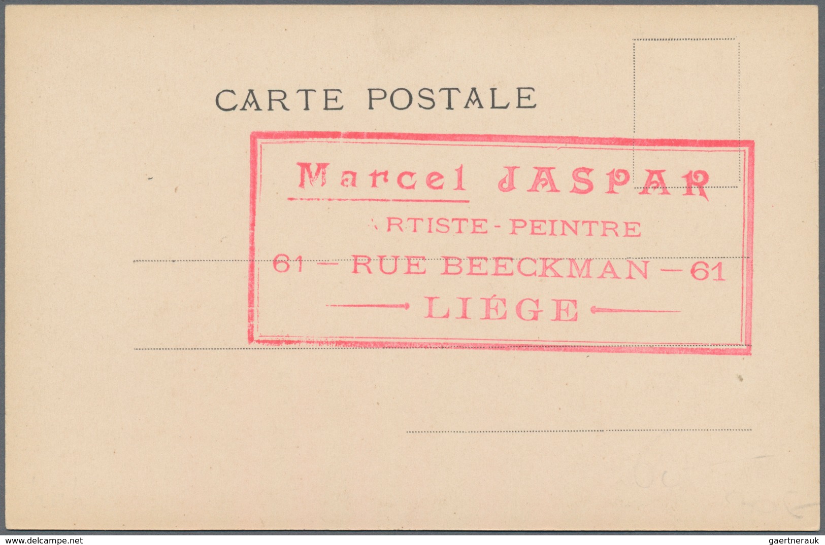 Ansichtskarten: Künstler / Artists: JASPAR, Marcel (1886-1952), Belgischer Figuren- Und Landschaftsm - Zonder Classificatie