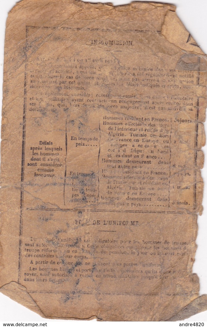 Livret Militaire – Classe 1926 (prisonnier évadé Du Stalag VI H) - Documents