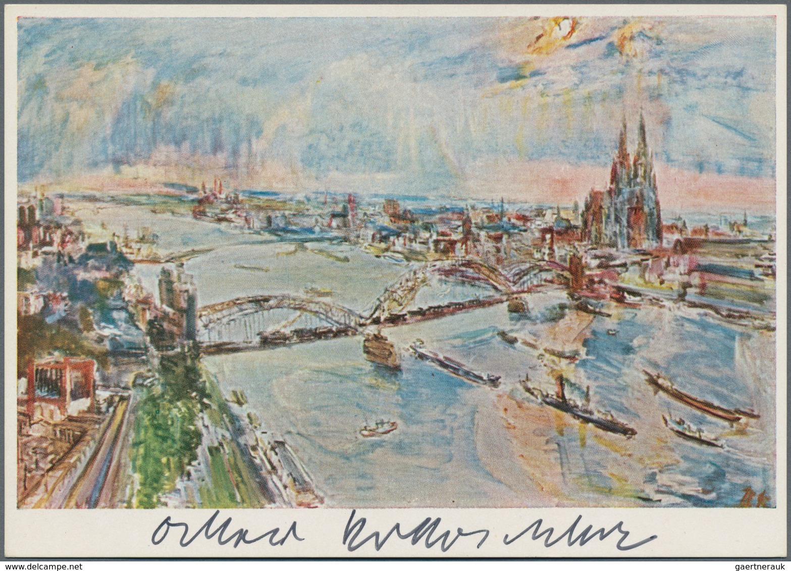 Ansichtskarten: Künstler / Artists: KOKOSCHKA, Oskar (1886-1980), österreichischer Maler, Grafiker U - Zonder Classificatie