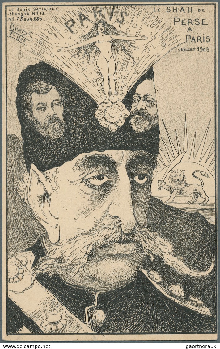 Ansichtskarten: Künstler / Artists: Orens Denizard, Le Burin Satirique, 1905, 10 Verschiedene Karten - Zonder Classificatie