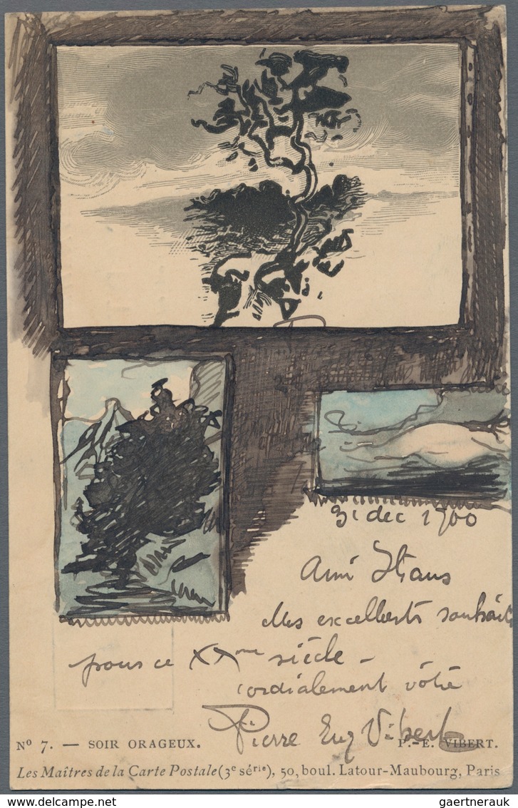 Ansichtskarten: Künstler / Artists: VIBERT, Pierre-Eugène (1875-1937), Schweizer Holzschneider, Illu - Zonder Classificatie
