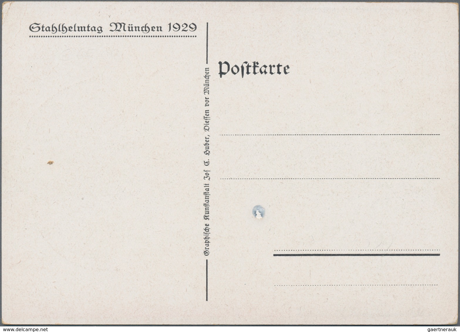 Ansichtskarten: Politik / Politics: DEUTSCHLAND 1929, "DER STAHLHELM 10. Reichsfrontsoldatentag Münc - Figuren