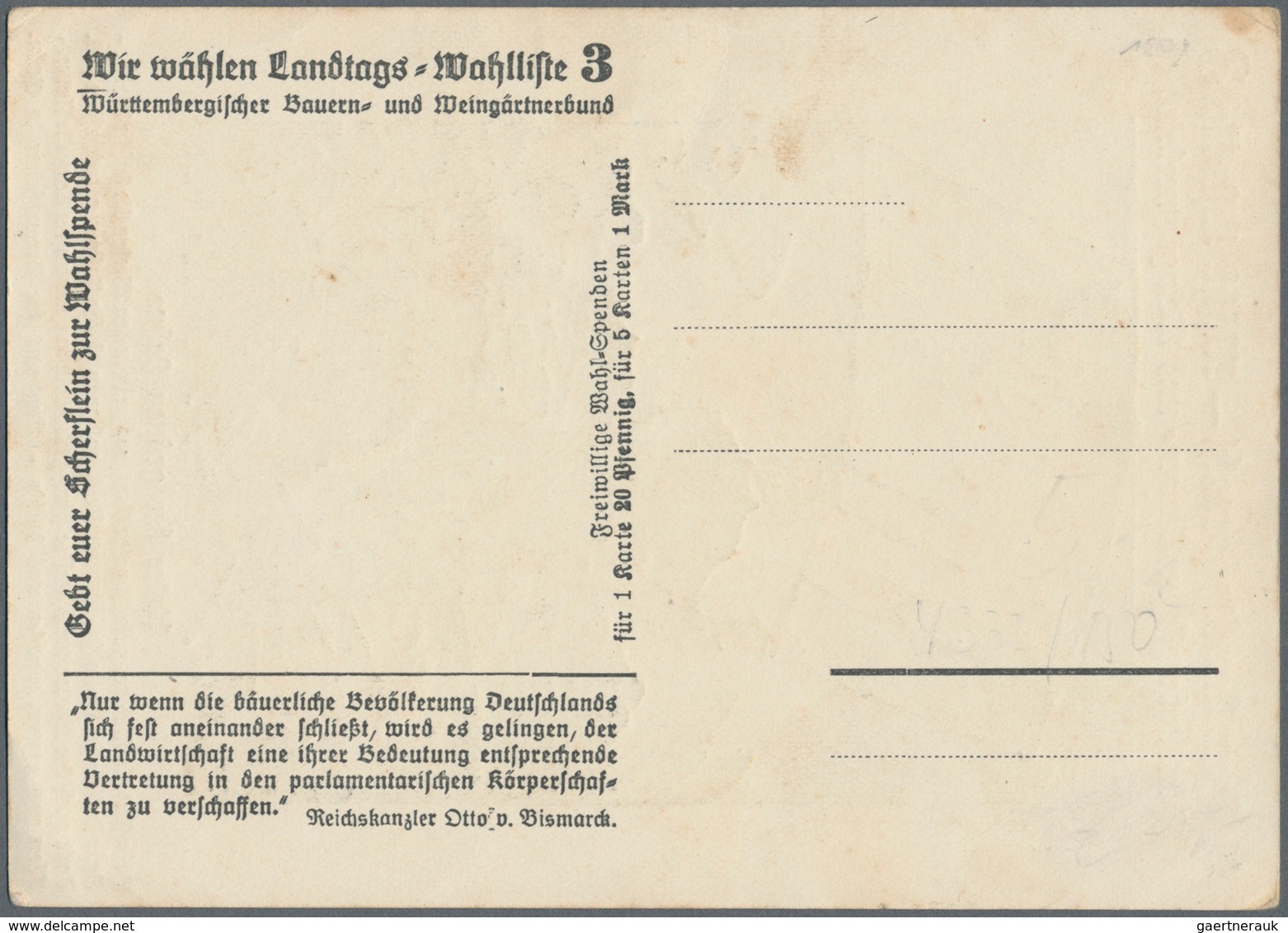 Ansichtskarten: Politik / Politics: DEUTSCHLAND WEIMARER REPUBLIK, Seltene Großfprmatige Und Kolorie - Personaggi