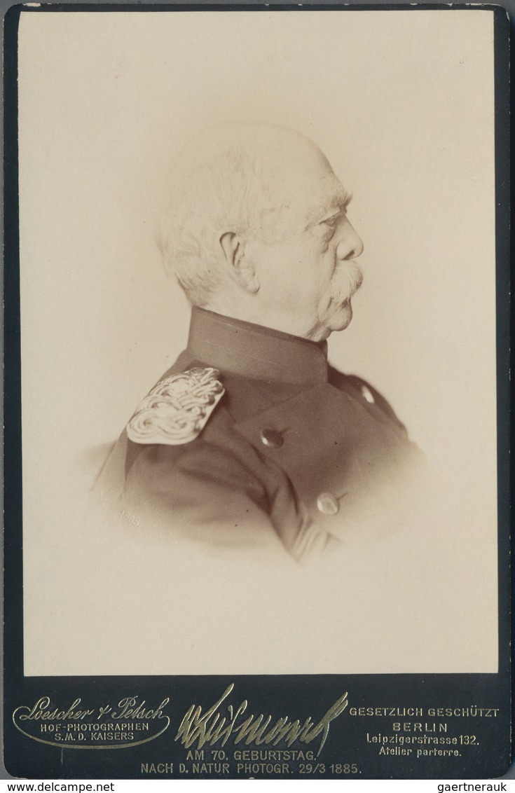 Ansichtskarten: Politik / Politics: OTTO VON BISMARCK, Kabinettfoto (16,5 X 10,5 Cm) Zum 70. Geburts - Figuren