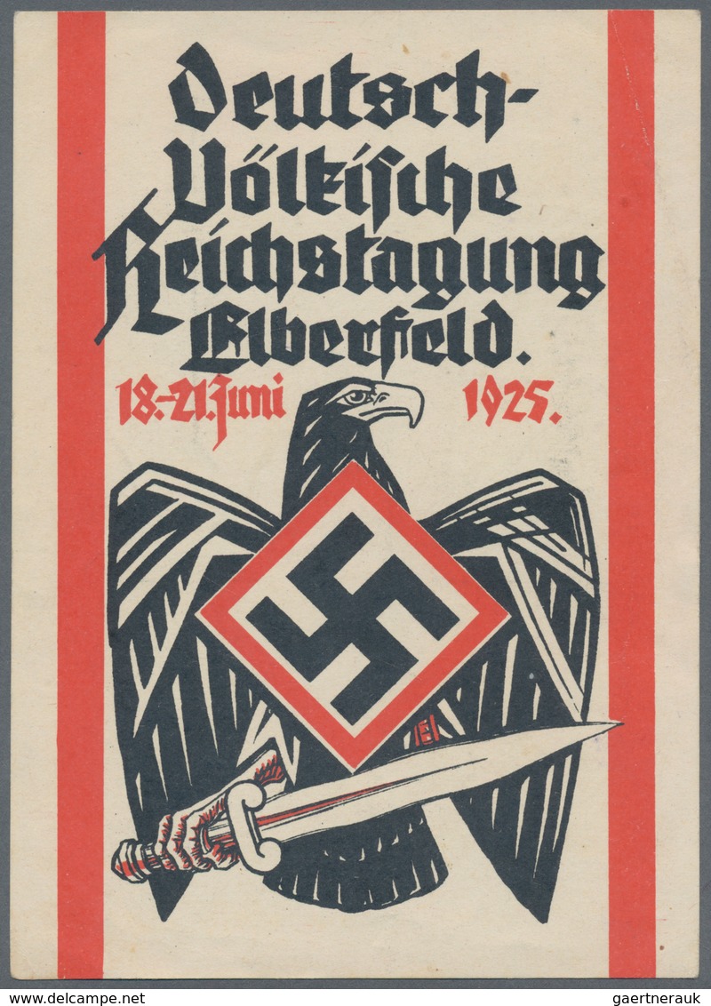 Ansichtskarten: Propaganda: 1925. Deutsche Völkische Reichstagung Elberfeld 18 -21 Juni 1925 / Germa - Partiti Politici & Elezioni