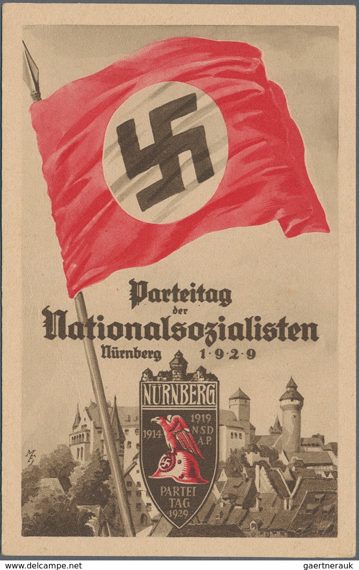 Ansichtskarten: Propaganda: 1929, REICHSPARTEITAG NÜRNBERG Offizielle Parteitags-Postkarte N° 2, Kle - Politieke Partijen & Verkiezingen