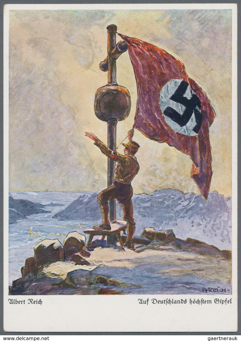 Ansichtskarten: Propaganda: 1931 Albert Reich "Auf Deutschlands Höchstem Gipfel "/ On Germany's High - Partiti Politici & Elezioni