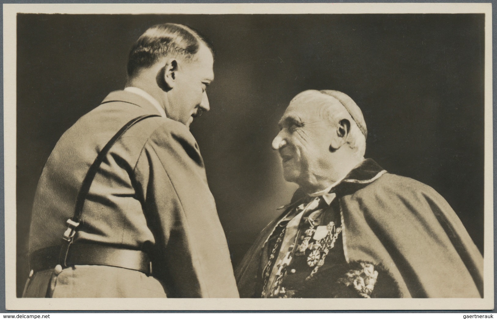 Ansichtskarten: Propaganda: 1933, HITLER "Begegnung Des Führers Mit Dem Päpstlichen Nuntius Vasallo - Politieke Partijen & Verkiezingen