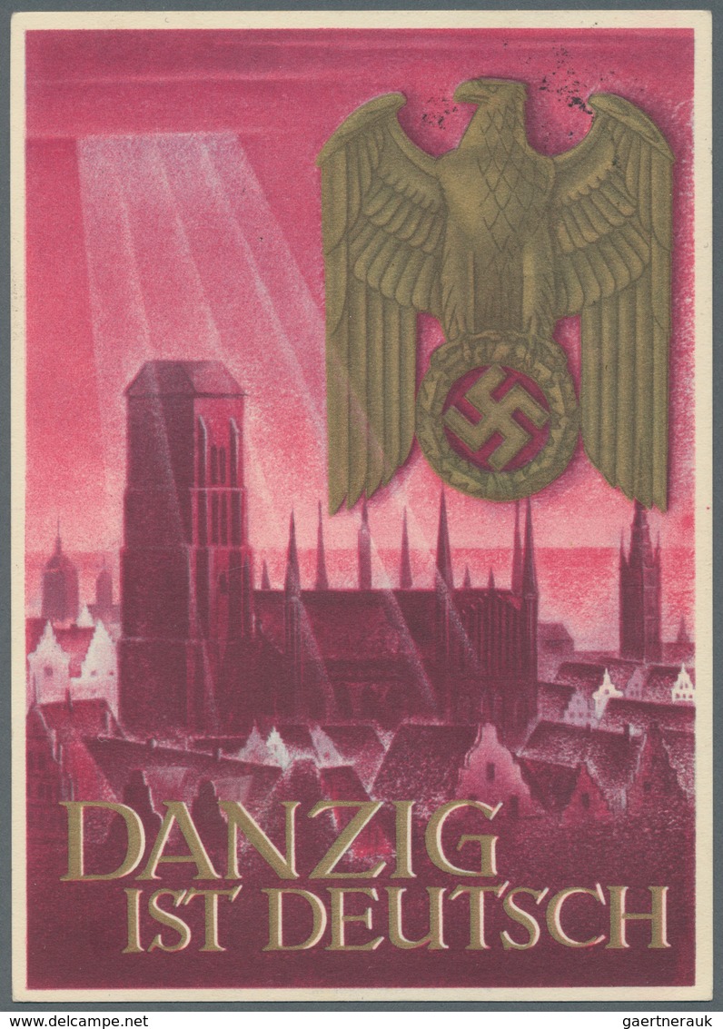 Ansichtskarten: Propaganda: 1936/1941, WHW 12 Werbekarten Und Privatganzsachen Für Das Winterhilfswe - Partiti Politici & Elezioni