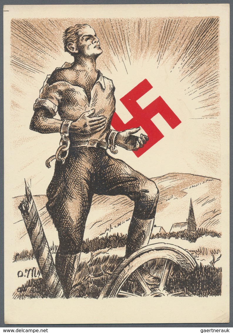 Ansichtskarten: Propaganda: 1938. Scarce Sudetenland 'liberation' Card For The Annexation Of Czechos - Partiti Politici & Elezioni