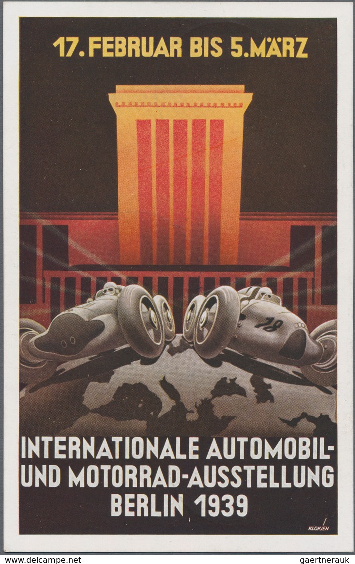 Ansichtskarten: Propaganda: 1938/1939,"Internationale Automobil- Und Motorradausstellung BERLIN", Zw - Partiti Politici & Elezioni