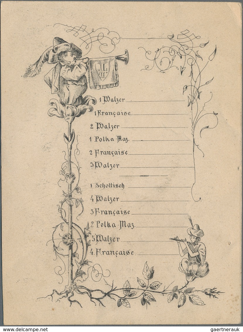 Ansichtskarten: Vorläufer: 1863, MÜNCHEN, Illustrierte Eintrittskarte Zur Abendunterhaltung Des Münc - Zonder Classificatie