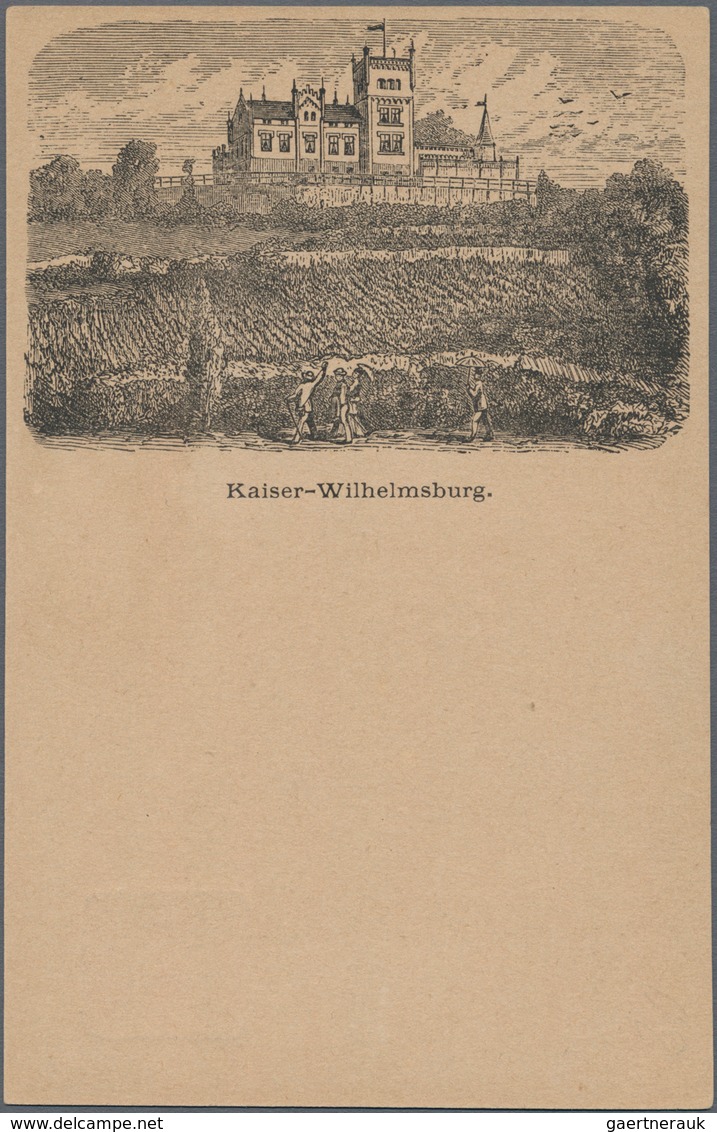 Ansichtskarten: Vorläufer: 1879 Ca., (Bad Kösen) KAISER-WILHELMSBURG, Vorläuferkarte 5 Pf Lila Als P - Non Classificati