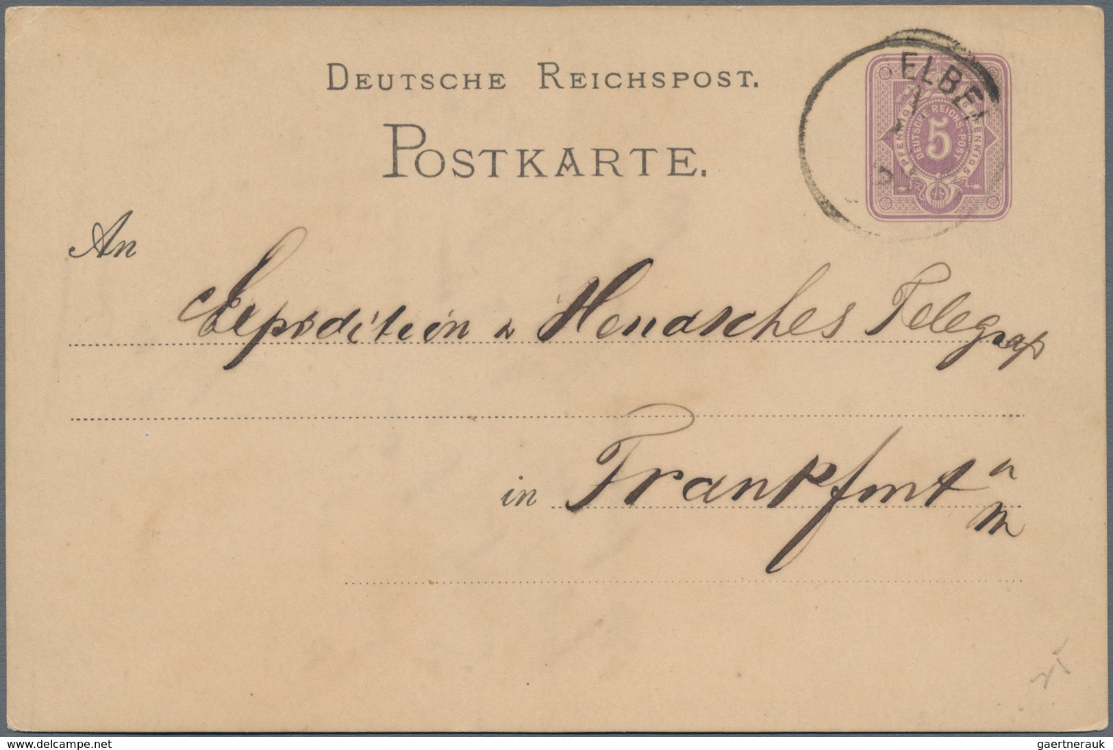 Ansichtskarten: Vorläufer: 1882, HEIDELBERG Hotel Prinz Carl, Vorläuferkarte Als Privatganzsache Mit - Zonder Classificatie