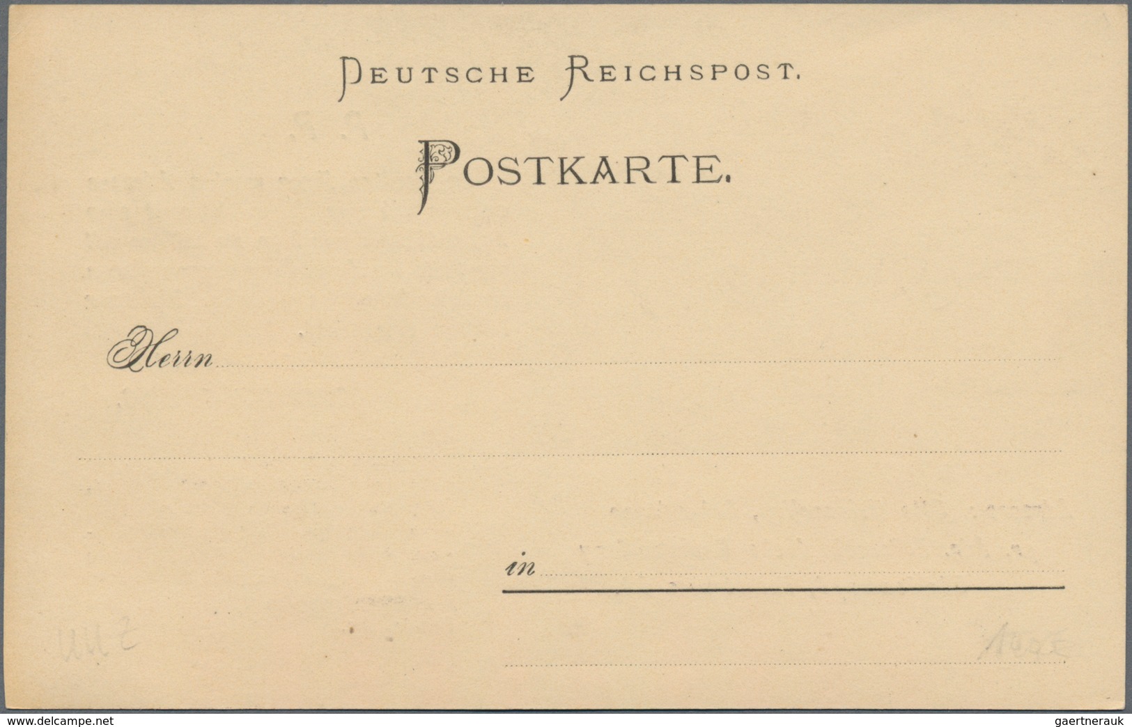 Ansichtskarten: Vorläufer: 1888 Ca., BIEDENKOPF, Ungebraucht Vorläuferkarte In Sehr Guter Erhaltung. - Ohne Zuordnung