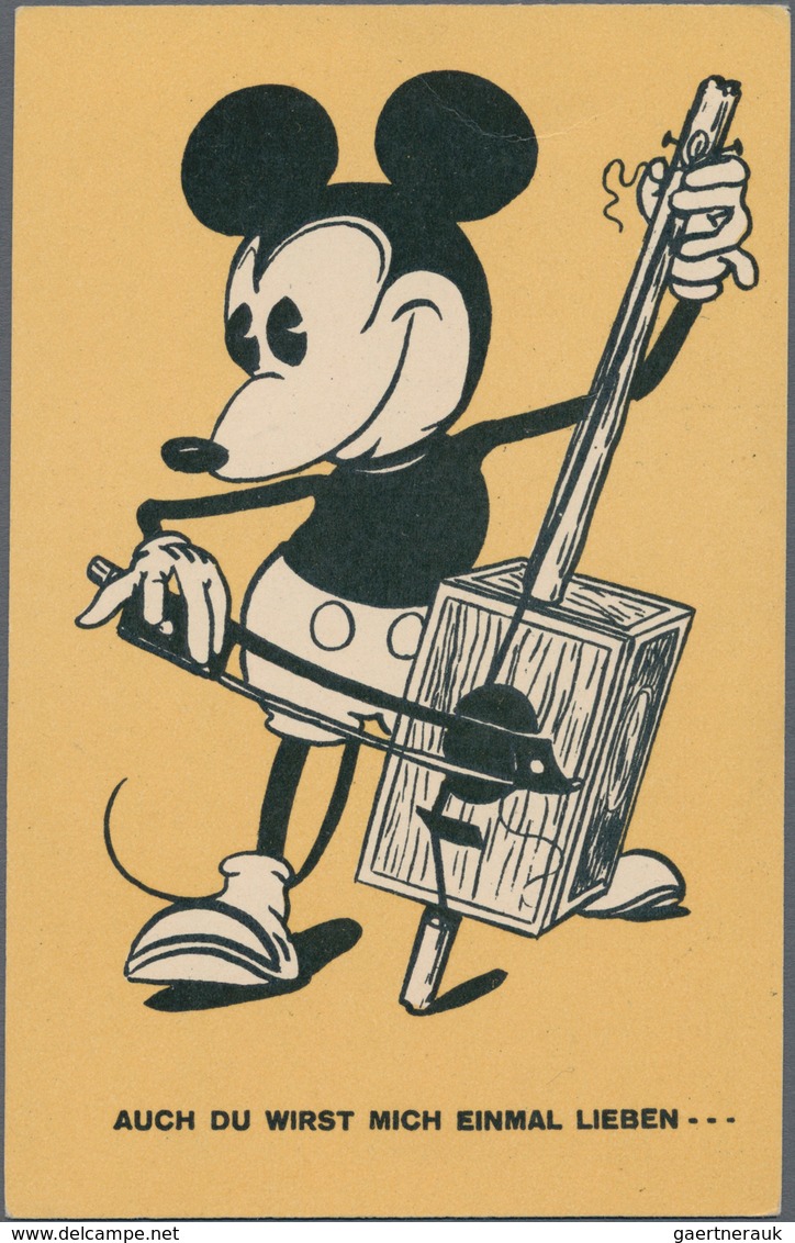 Ansichtskarten: Motive / Thematics: COMIC / WALT DISNEY, Frühe Micky Maus Karte Aus Den 30er Jahren - Andere & Zonder Classificatie