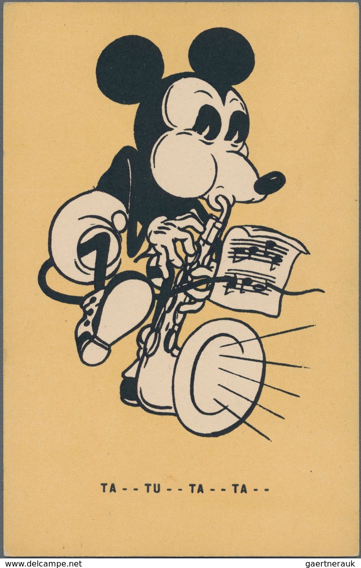 Ansichtskarten: Motive / Thematics: COMIC / WALT DISNEY, Frühe Micky Maus Karte Aus Den 30er Jahren - Andere & Zonder Classificatie