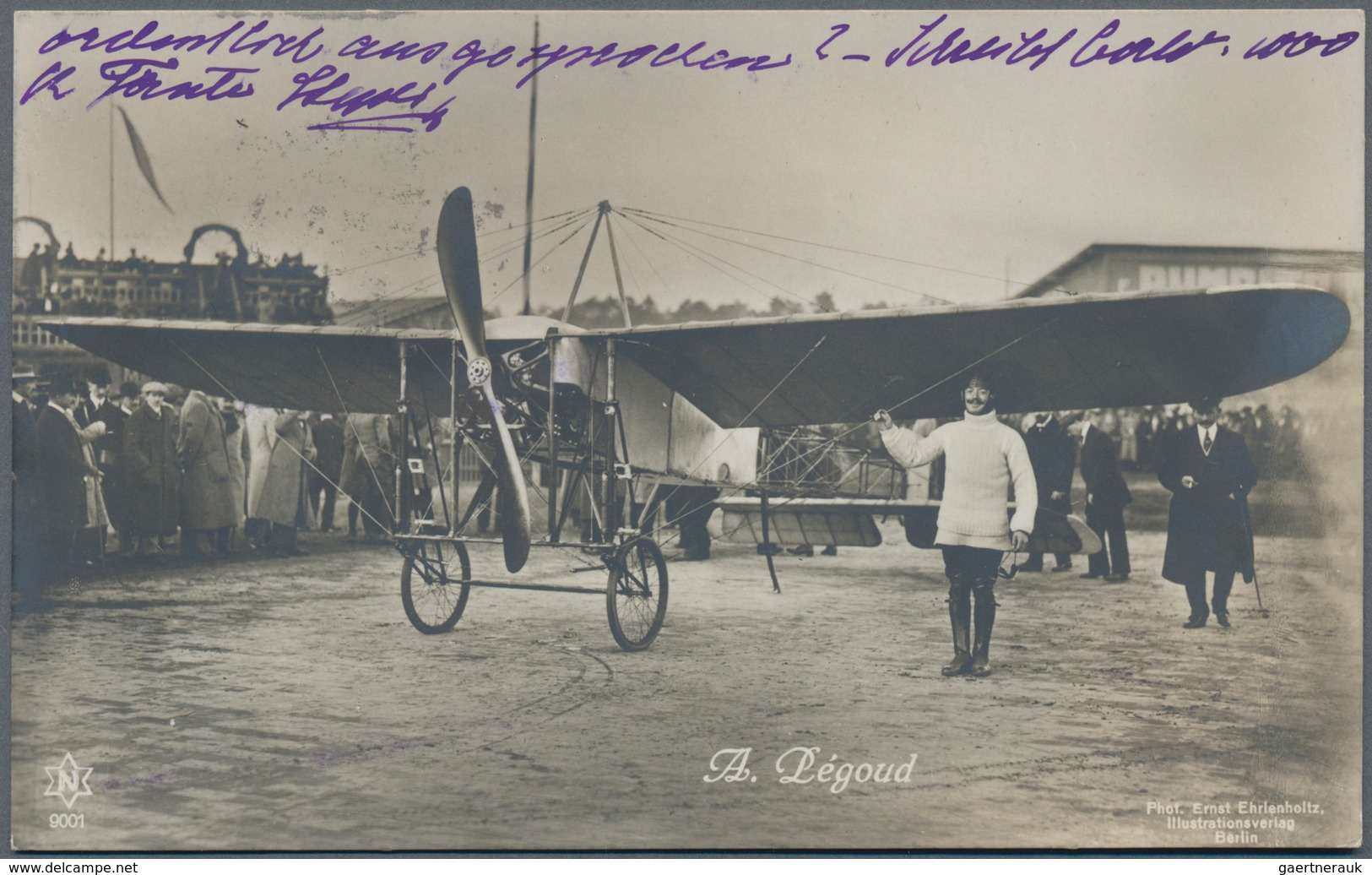 Ansichtskarten: Motive / Thematics: FLUG, Drei Historische Fotokarten Um 1913 Mit Ablichtungen Des F - Andere & Zonder Classificatie