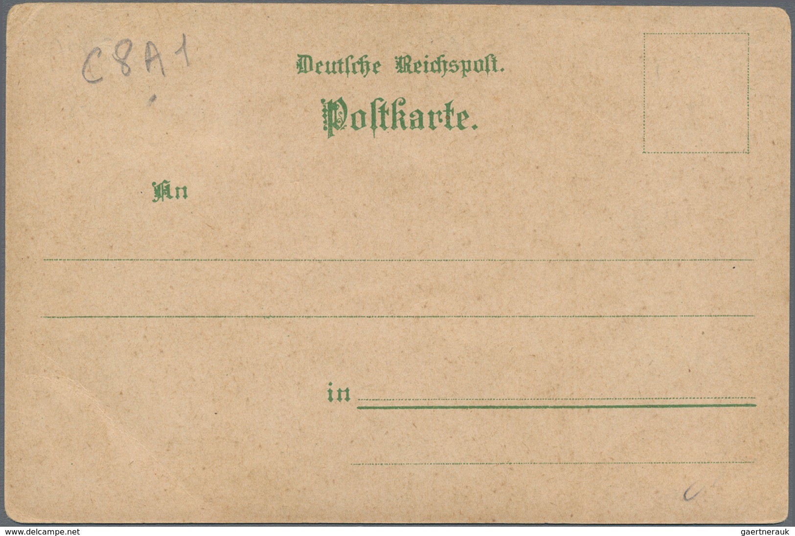 Ansichtskarten: Motive / Thematics: JUDAIKA, "NEU-Jerusalem Gruss Aus Dem Kölner-Hof In Frankfurt Am - Andere & Zonder Classificatie