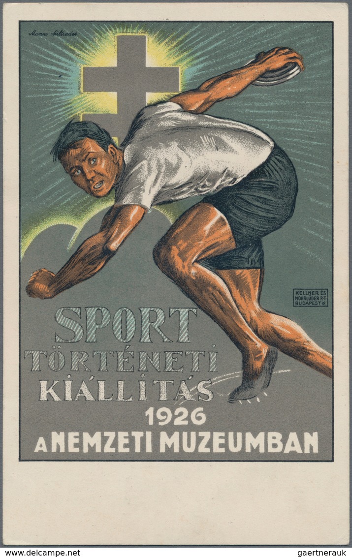 Ansichtskarten: Motive / Thematics: SPORT, Ausstellung Zur Sportgeschichte Ungarns 1926, Signierte K - Sonstige & Ohne Zuordnung