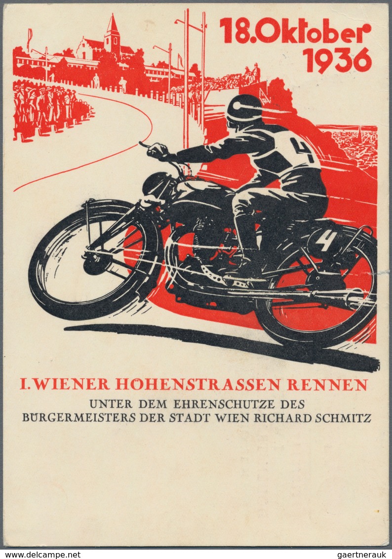 Ansichtskarten: Motive / Thematics: SPORT / MOTORSPORT, Motorradrennen "1. Wiener Höhenstrassen Renn - Andere & Zonder Classificatie