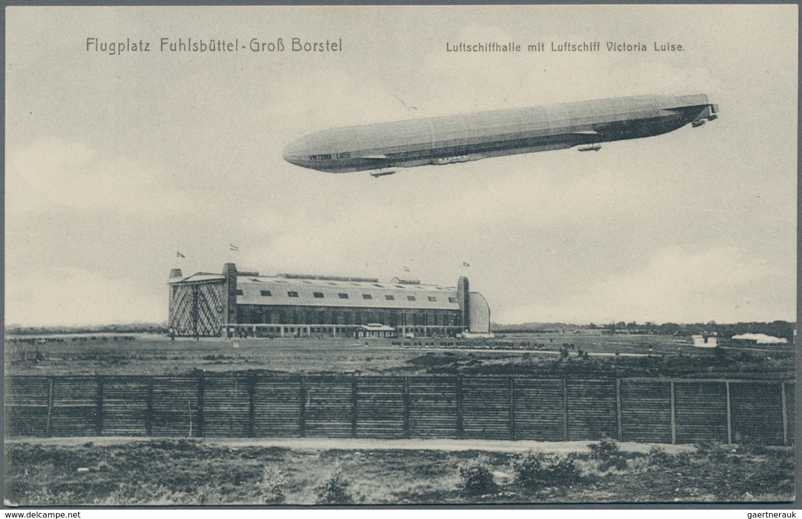 Ansichtskarten: Deutschland: 1912, FUHLSBÜTTEL FLUGPLATZ, Der Seltene Stempel Auf Feldpostkarte VIKT - Sonstige & Ohne Zuordnung