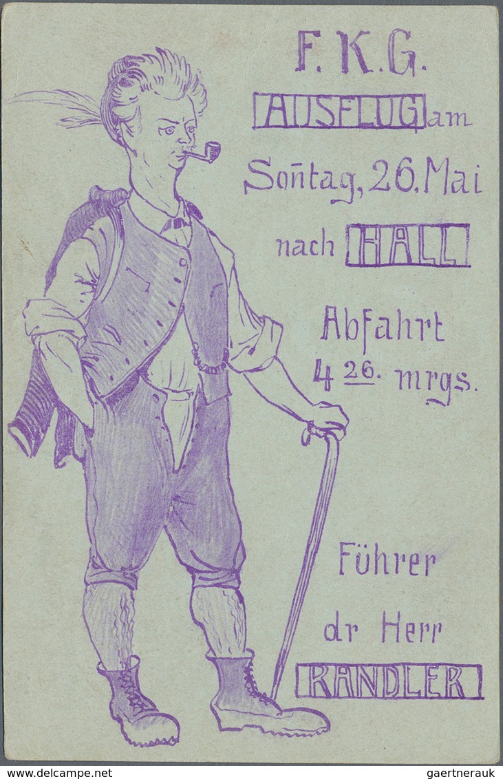 Ansichtskarten: Baden-Württemberg: SCHWÄBISCH GMÜND (alte PLZ 7070), "F.K.G. Ausflug Am Sonntag, 26. - Altri & Non Classificati