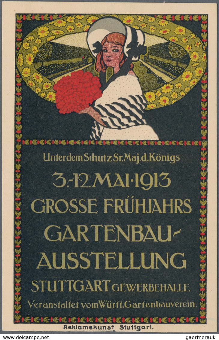 Ansichtskarten: Baden-Württemberg: STUTTGART, Grosse Frühjahrs Gartenbau-Ausstellung 1913, Offiziell - Andere & Zonder Classificatie