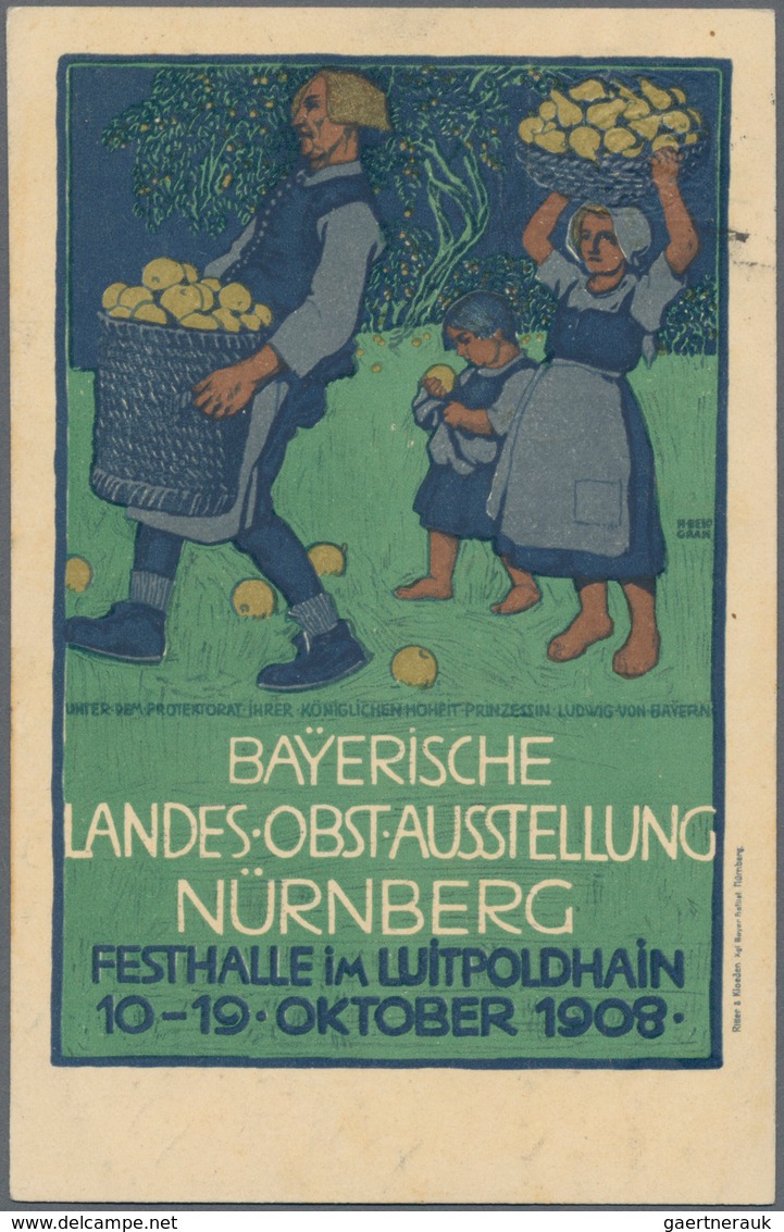 Ansichtskarten: Bayern: NÜRNBERG, "Bayerische Landes-Obst-Ausstellung Nürnberg - Festhalle Im Luitpo - Andere & Zonder Classificatie