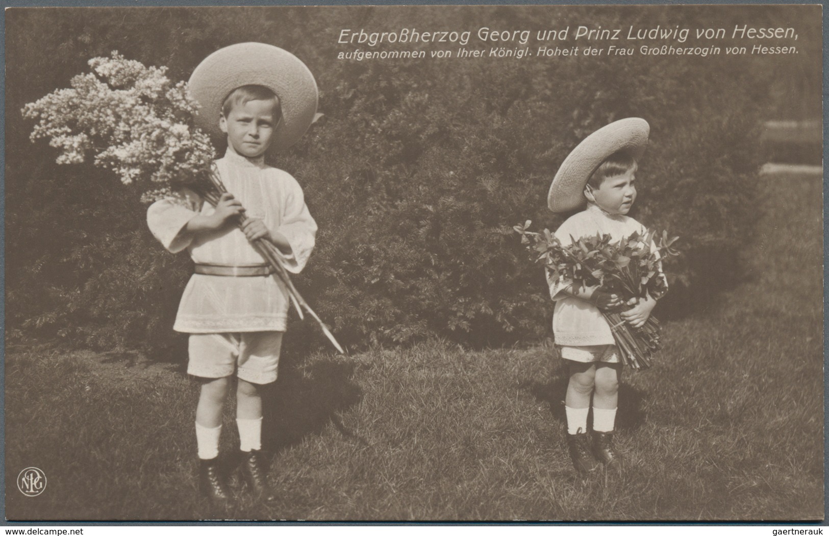 Ansichtskarten: Hessen: ADEL / FLUG, vier historische Ansichtskarten, davon zwei Karten Adel Ernst L