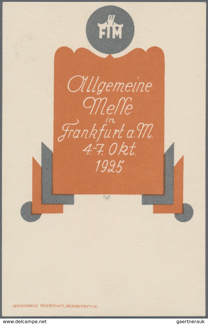 Ansichtskarten: Hessen: FRANKFURT/M., Drei Plakative Ausstellungskarten Frankfurter Messe Oktober 19 - Altri & Non Classificati