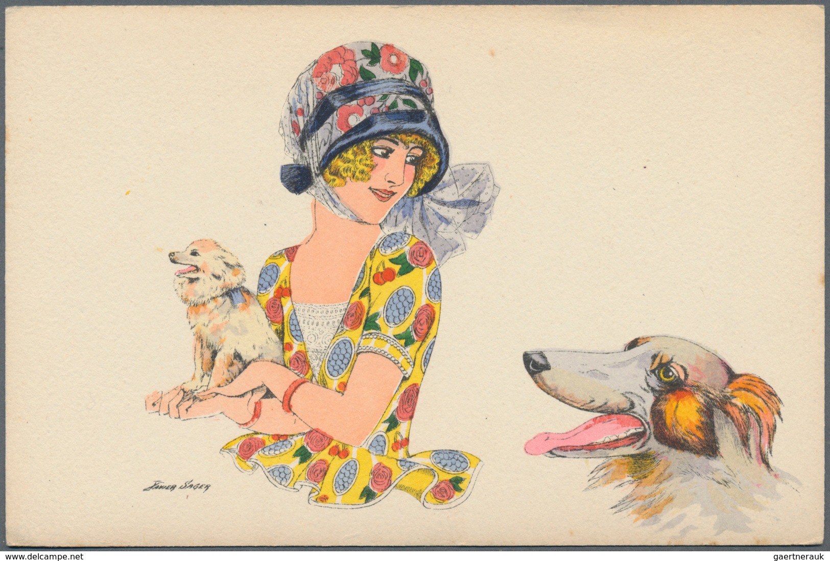 Ansichtskarten: Künstler / Artists: SAGER, Xavier (1870-1930), Pariser Postkarten Illustrator. Fünf - Zonder Classificatie