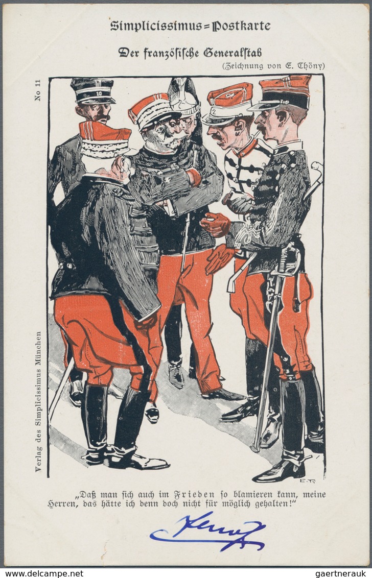 Ansichtskarten: Künstler / Artists: THÖNY, Eduard (1866-1950), österreichischer Zeichner, Karikaturi - Zonder Classificatie