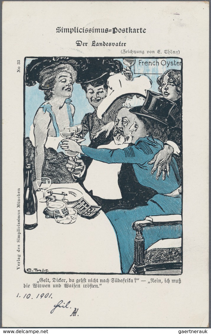Ansichtskarten: Künstler / Artists: THÖNY, Eduard (1866-1950), österreichischer Zeichner, Karikaturi - Zonder Classificatie