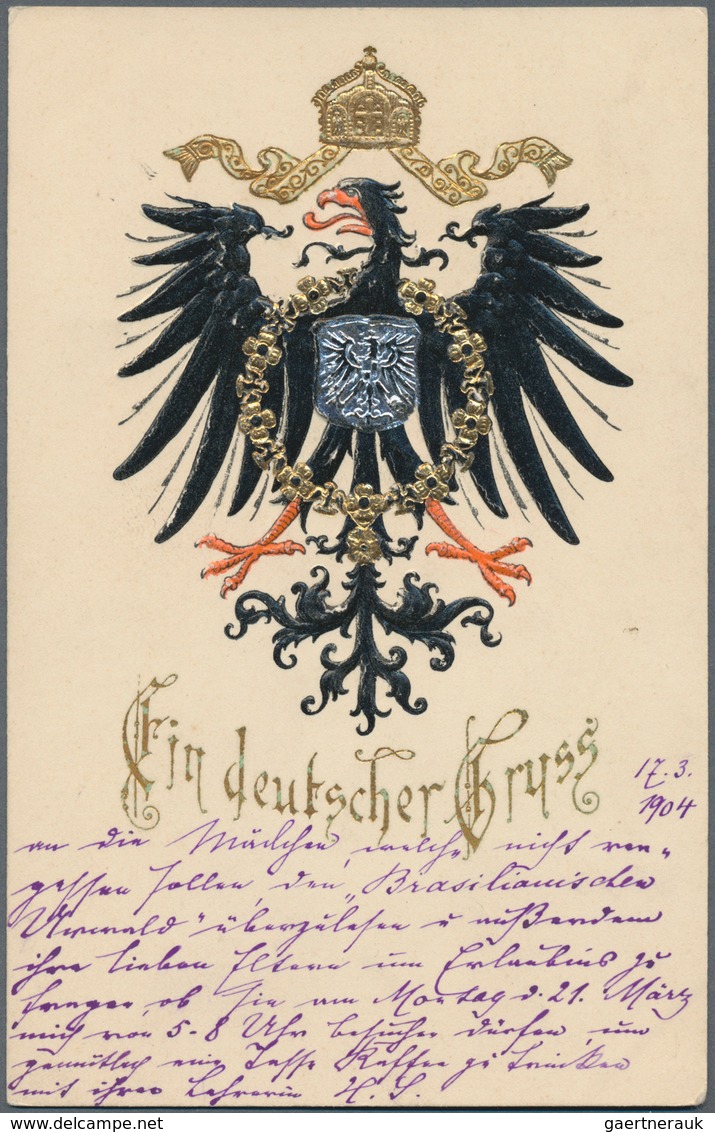 Ansichtskarten: Politik / Politics: DEUTSCHES KAISERREICH, 48 Patriotische Historische Ansichtskarte - Figuren