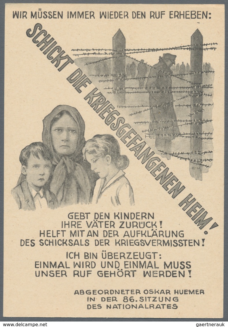 Ansichtskarten: Politik / Politics: DEUTSCHLAND WESTZONEN 1945/1949, Garnitur Mit 17 Alten Ansichtsk - Figuren