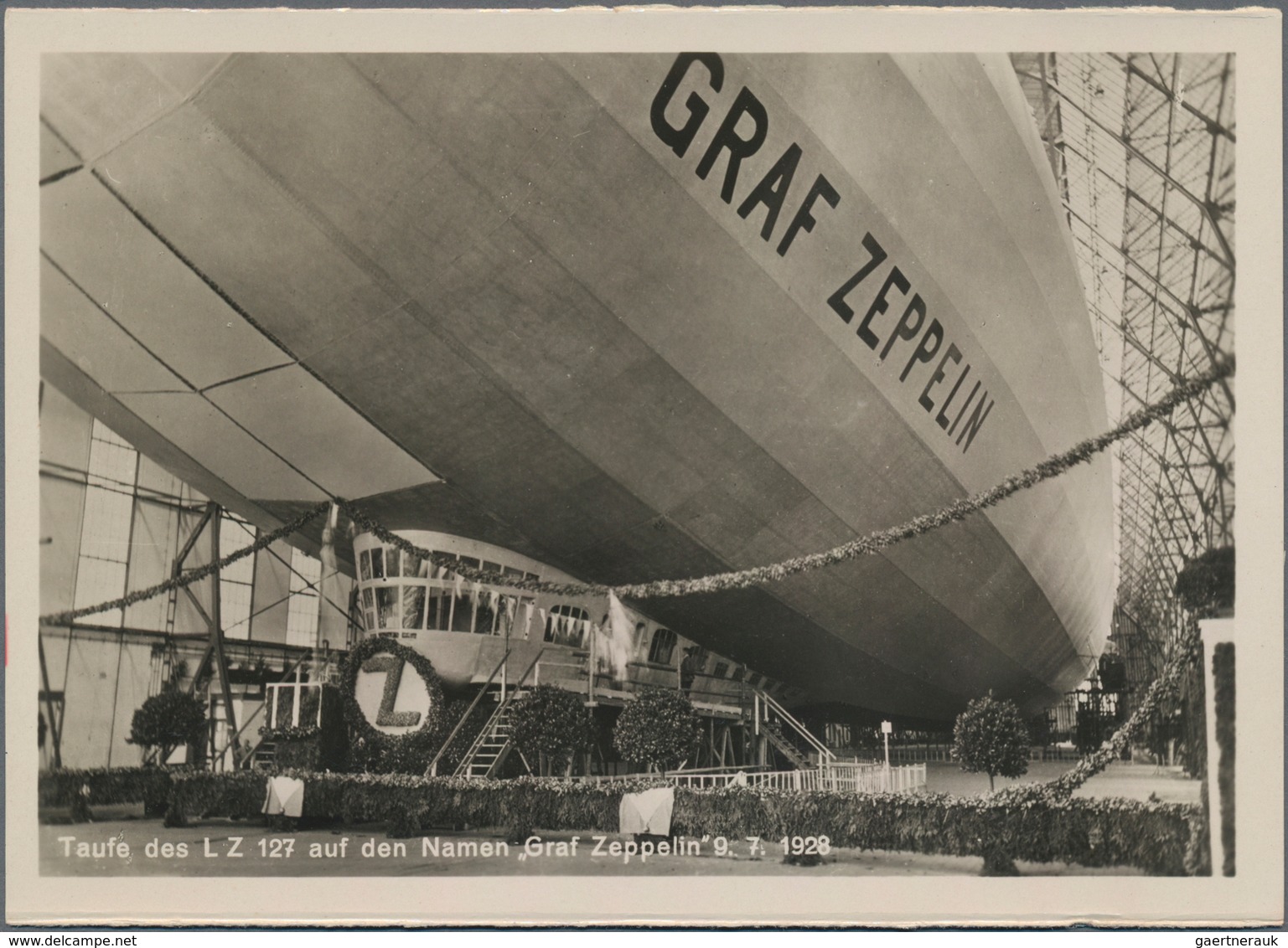 Ansichtskarten: Motive / Thematics: ZEPPELIN, 10 Historische Großformatige Fotokarten Mit Porträt De - Andere & Zonder Classificatie