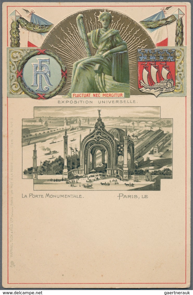 Ansichtskarten: Alle Welt: FRANKREICH / PARIS, Umfangreicher Bestand An Gut 350 Historischen Ansicht - Non Classificati