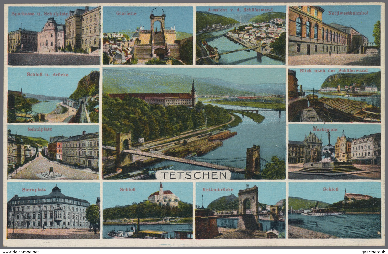 Ansichtskarten: Alle Welt: Kollektion von 100 Ansichtskarten aus der Tschechoslovakei, Böhmen und an