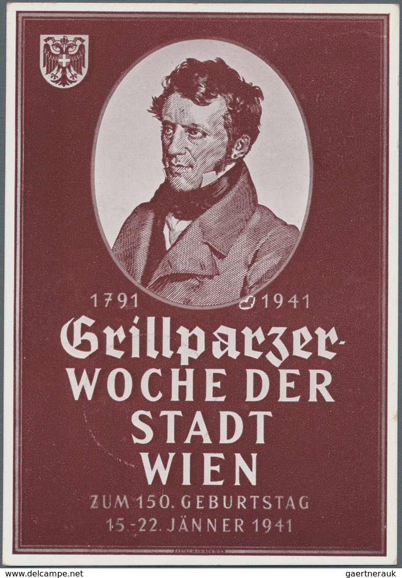 Ansichtskarten: Österreich: WIEN / EREIGNISSE 1929-1952, Hochinteressante Sammlung Mit 110 Historisc - Altri & Non Classificati