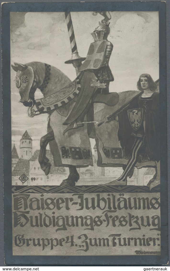 Ansichtskarten: Österreich: WIEN, "Kaiser Jubiläums Festzug 12. Juni 1908", Sagenhafte Sammlung Mit - Andere & Zonder Classificatie