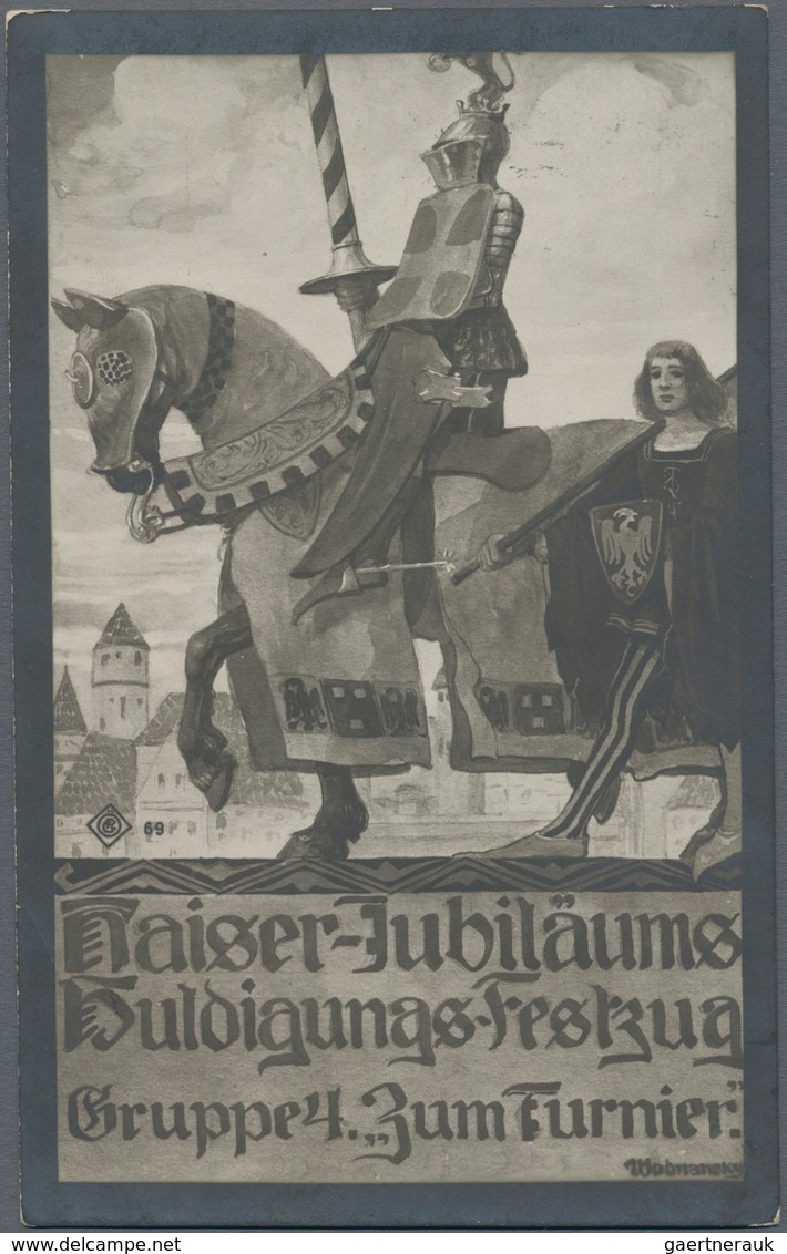 Ansichtskarten: Österreich: WIEN, "Kaiser Jubiläums Festzug 12. Juni 1908", Sagenhafte Sammlung Mit - Altri & Non Classificati