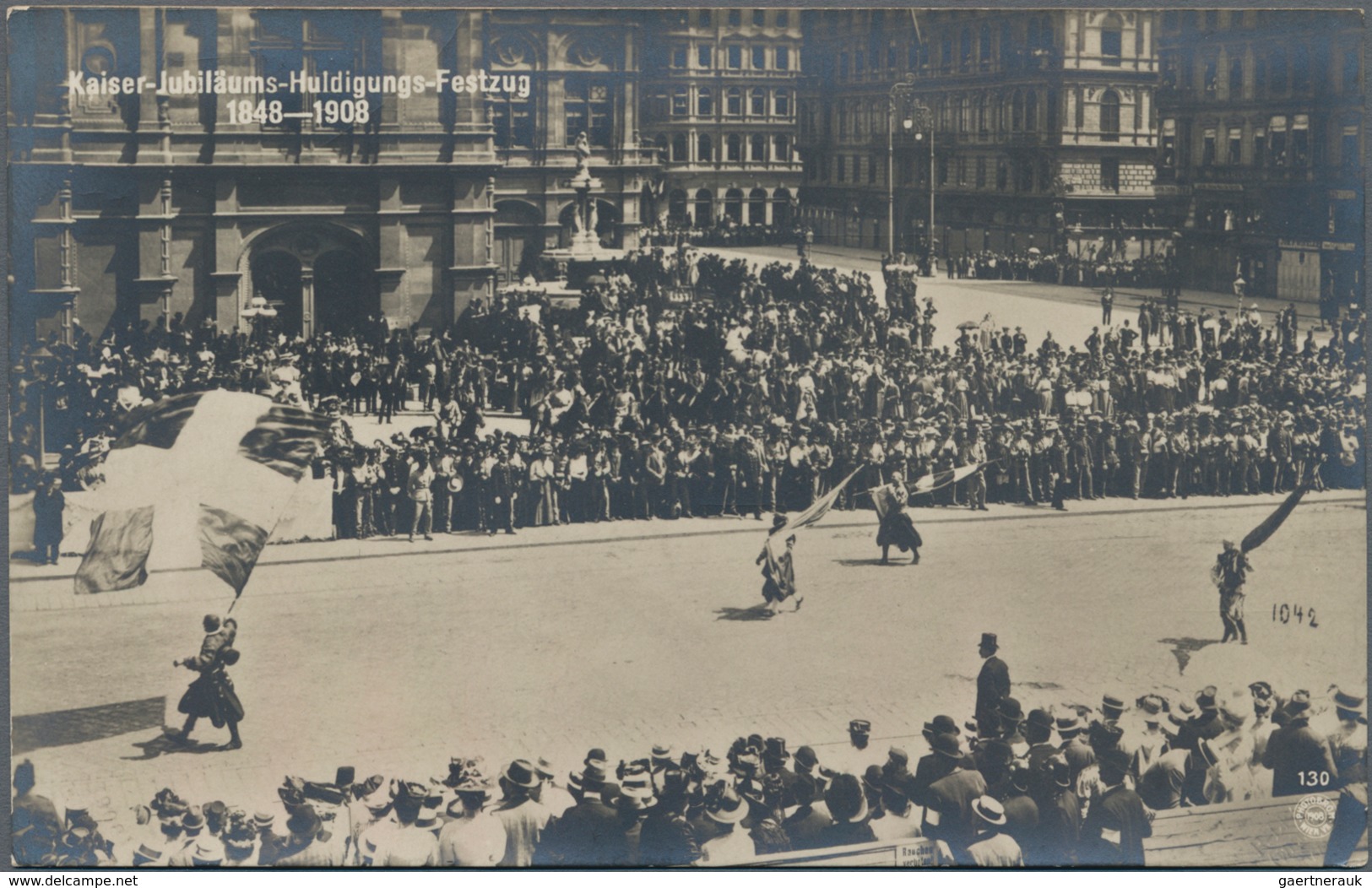 Ansichtskarten: Österreich: WIEN, "Kaiser-Jubiläums-Huldigungs-Festzug 12. Juni 1908", Sagenhafte Sa - Sonstige & Ohne Zuordnung