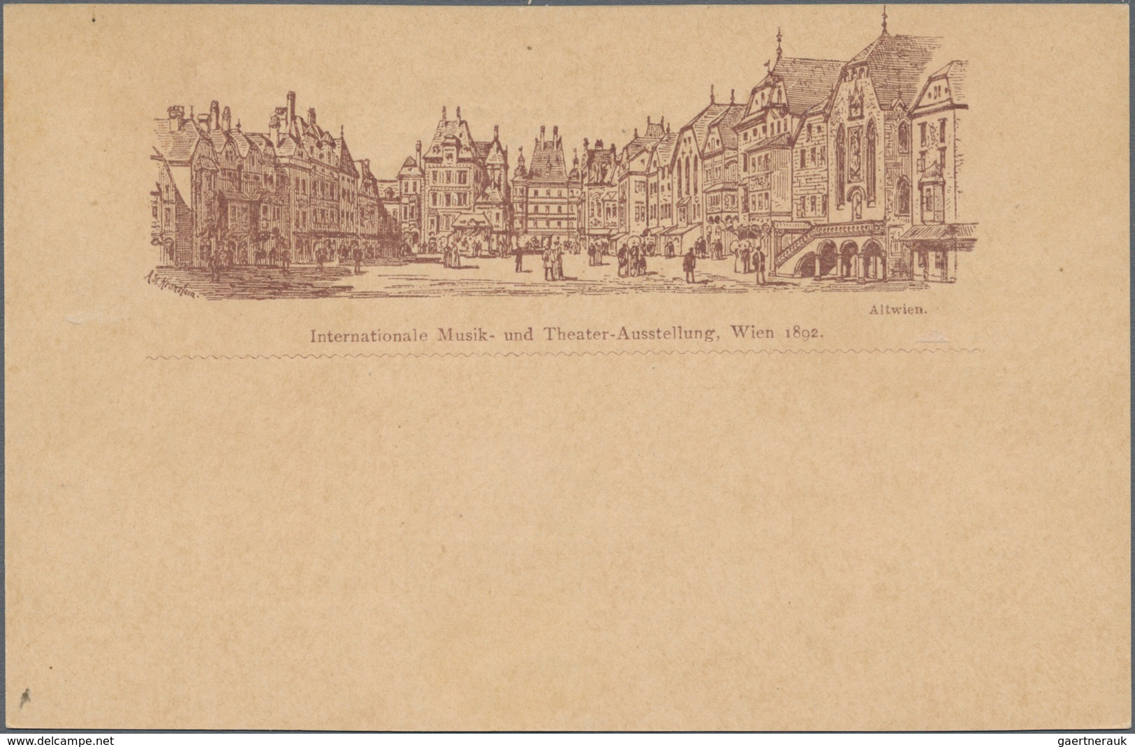 Ansichtskarten: Österreich: WIEN, Internationale Musik- Und Theater-Ausstellung 1892, 6 Ungebrauchte - Altri & Non Classificati